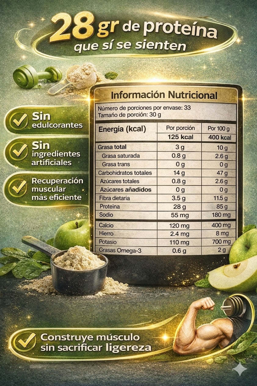 Proteina Hibrida con ingredientes vegetales y Suero de leche